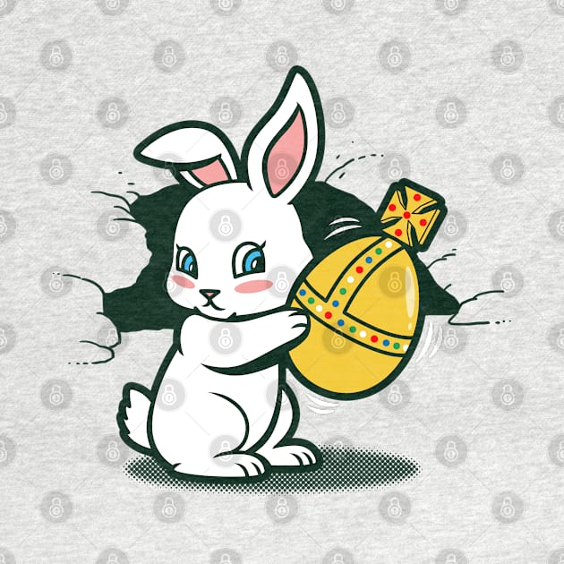 Cute Kawaii Killer Rabbit Easter Bunny Cartoon by BoggsNicolas